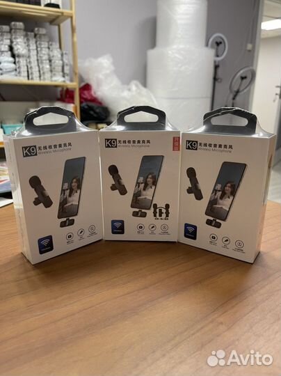 Петличный микрофон беспроводной Android/iPhone