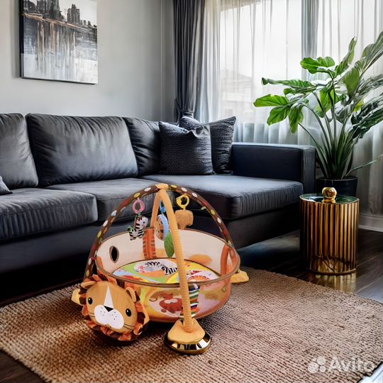 Манеж развивающий коврик 2в1