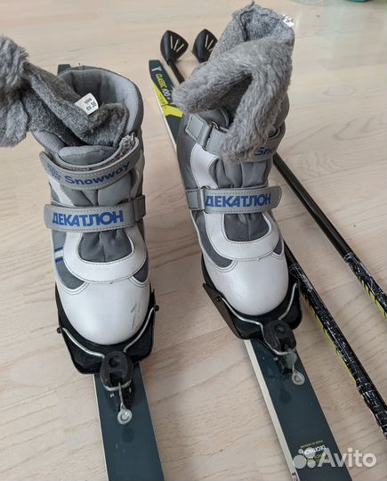 Комплект лыжи, ботинки