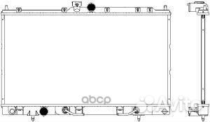 Радиатор mitsubishi lancer 02-12 33211007 33211