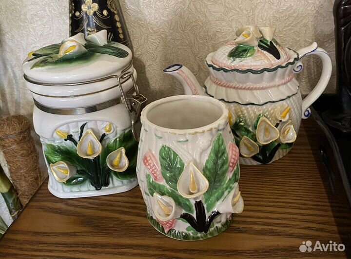 Набор из трёх предметов - керамика ручная работа