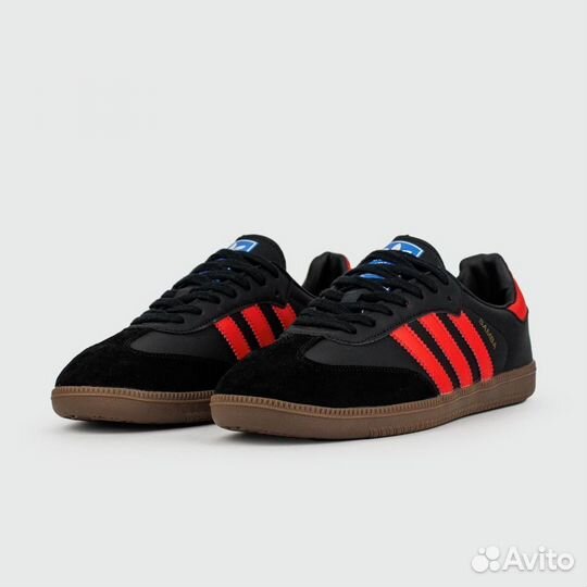 Кроссовки Adidas Samba OG Black Red Str