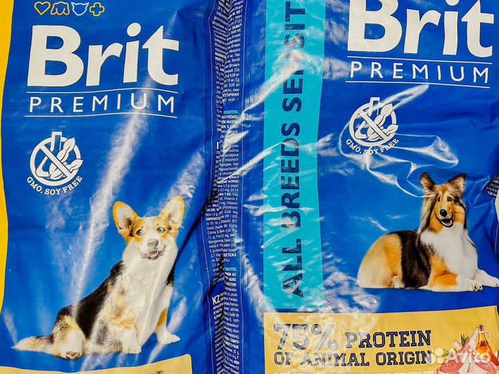 Корм для собак Брит(Brit) 15 кг