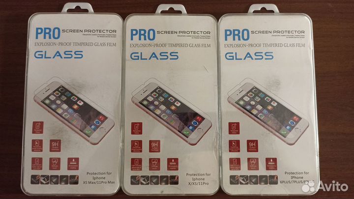 Новое защитное стекло на iPhone разные модели