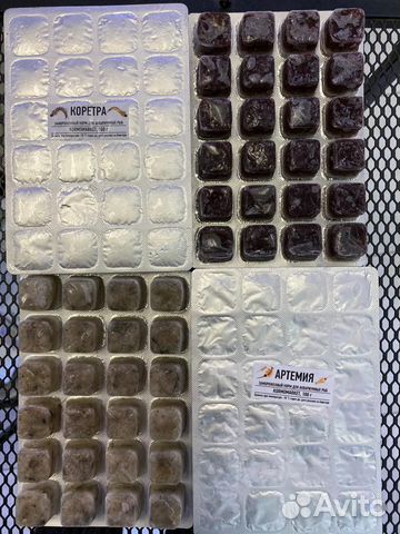 Замороженные корма для рыбок Kormomarket, Акваменю