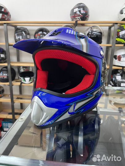 Кроссовый шлем.Шлем для мотокросса.Новый.Магазин