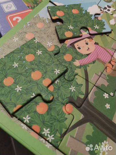 Магнитный детский пазл в твердой обложке