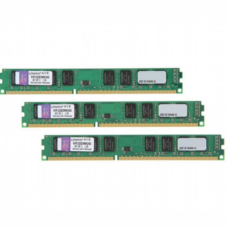[KVR1333D3N9K3/6G] Оперативная Память Kingston 6gb Kvr1333d3n9k3/6g