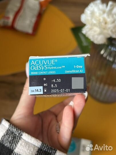 Контактные линзы acuvue oasys 1-Day with HydraLuxe