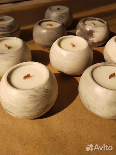 Свечи из кокосового воска