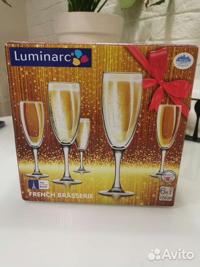 Новые Фужеры (бокалы) для шампанского