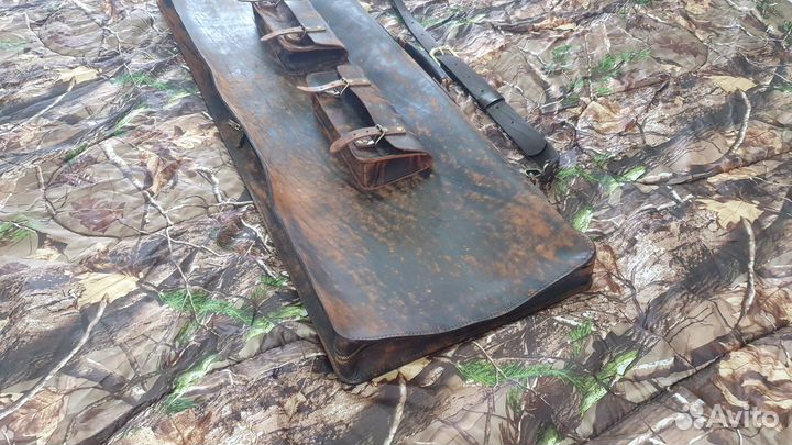 Чехол для охотничьего ружья кожаный