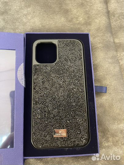 Чехол на iPhone 12 pro max Swarovski черный