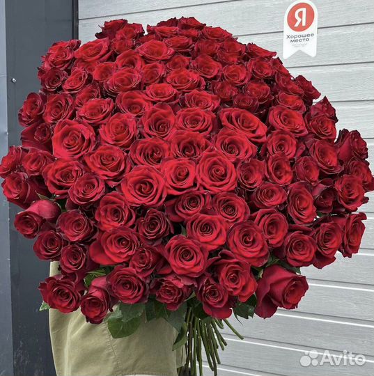 Розы 101 штука 80 см