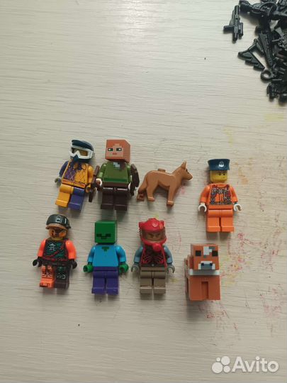 Lego оружие и минифигурки, постройки, аксессуары