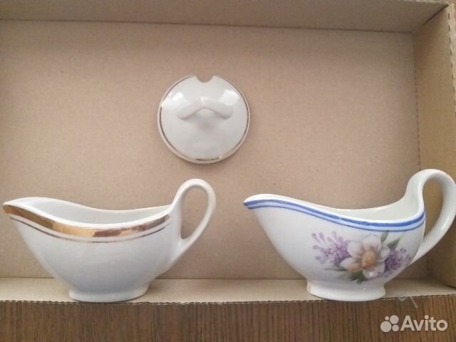 Штоф - графин, Молочник - соусница, Сахарница