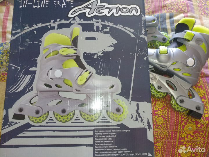 Роликовые коньки ролики раздвижные новые