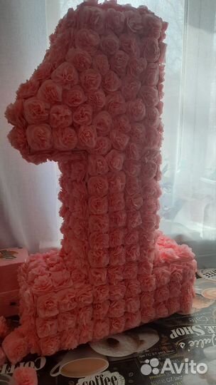 Цифра 1 на годик девочке