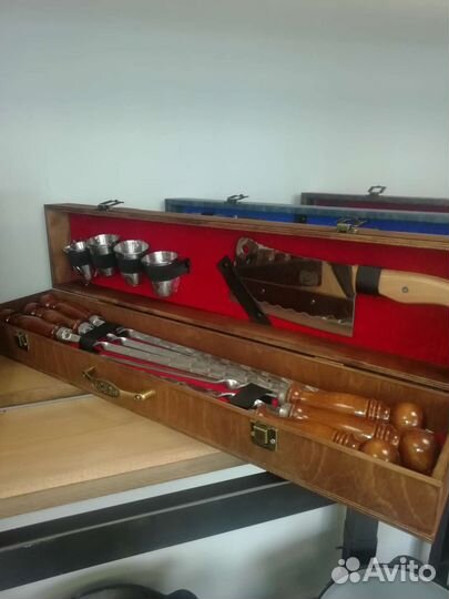 Подарочный набор шампуров в кейсе