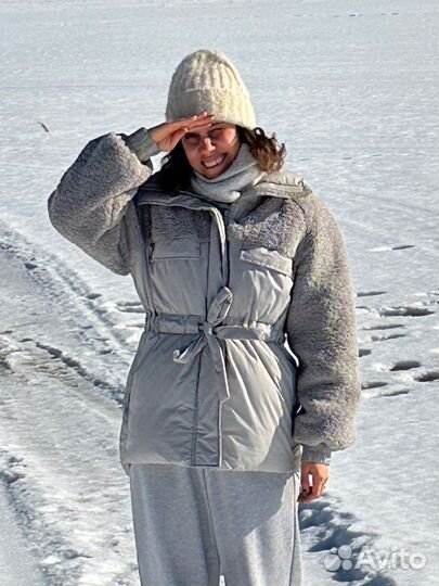 Куртка H&M серая S