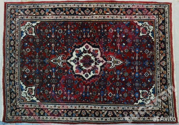 Персидский ковер ручной работы шерсть/шёлк Биджар