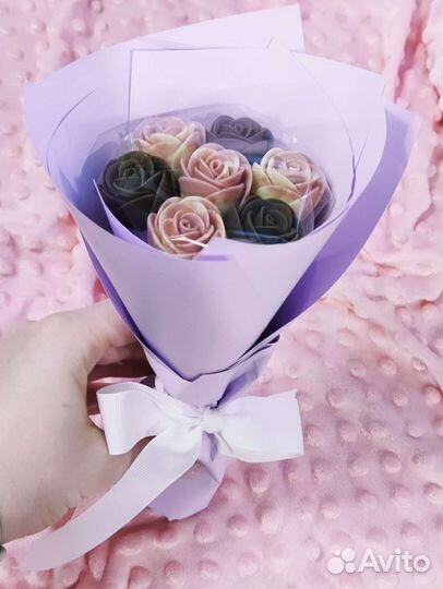 Шоколадные розы, съедобный букет