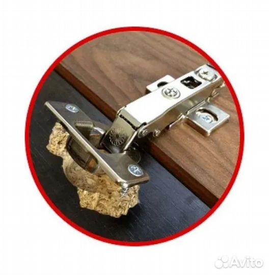 Металлическая пластина для ремонта петлей шкафов