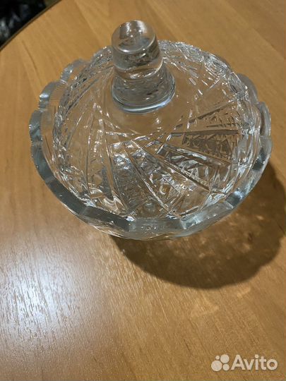 Хрустальная вазочка для варенья или конфет