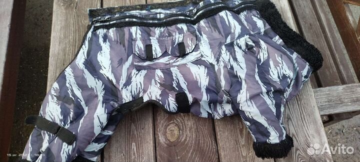 Зимний комбинезон для крупной собаки