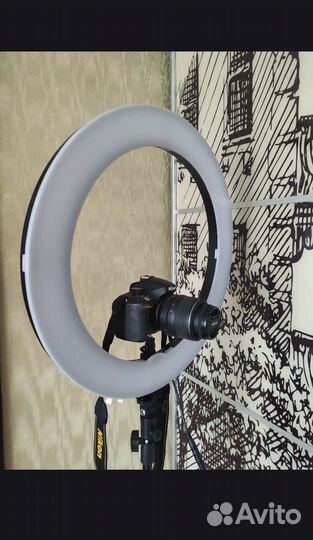 Кольцевая лампа со штативом