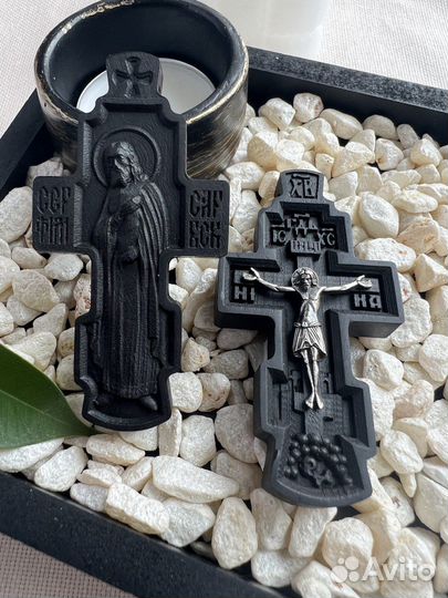 Крест нательный Серафим Саровский