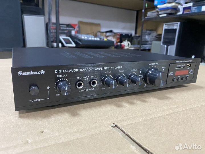 Аудио усилитель звука Bluetooth Sunbuck AV-298BT