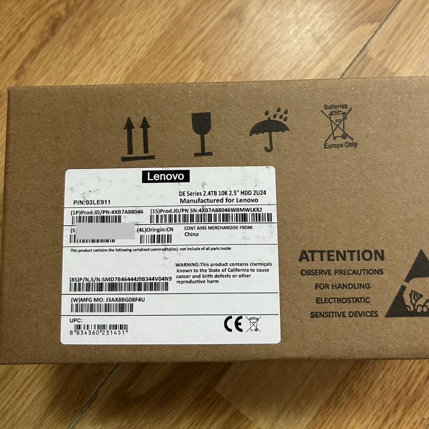 [03LE911] Жесткий Диск Lenovo 2.4tb 4xb7a88046 De 03le911