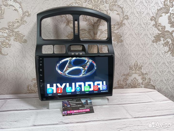 Магнитола Hyundai Santa Fe Classic android новая