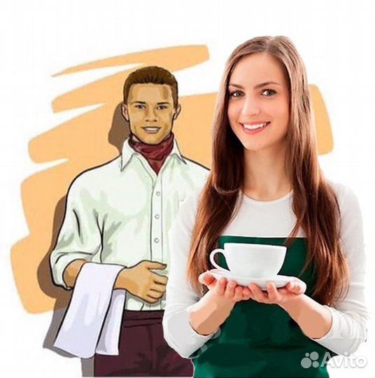 Официант в суши бар