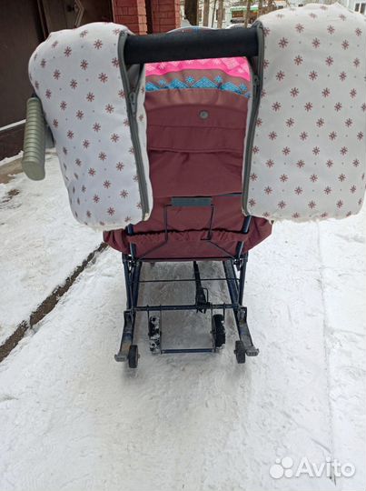 Детские санки коляска ника