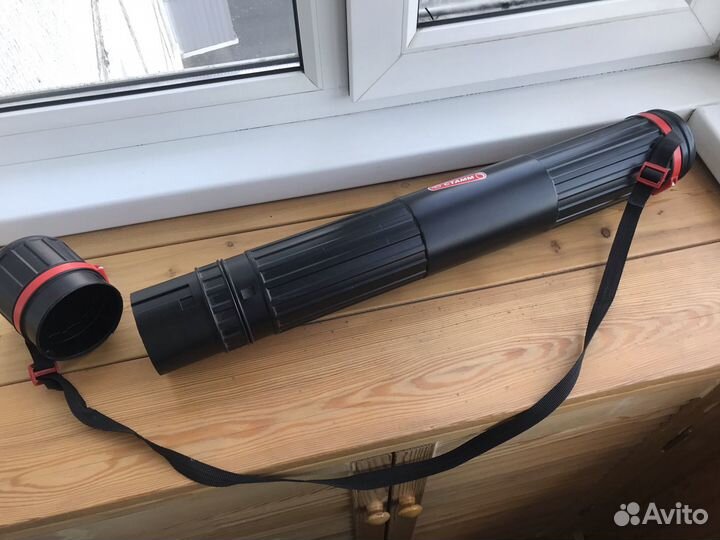 Тубус для чертежей на ремне