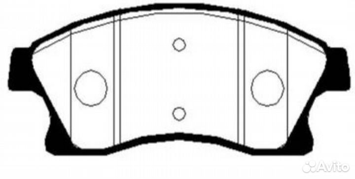 GK0449 Колодки тормозные дисковые перед