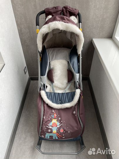 Санки коляска nika