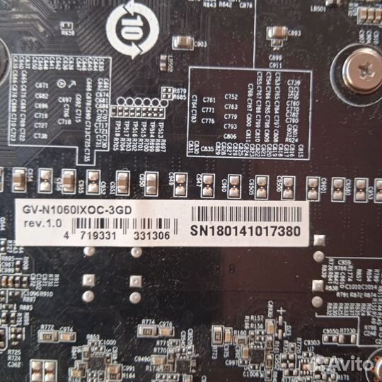 Видеокарта gtx 1060 3gb gigabyte