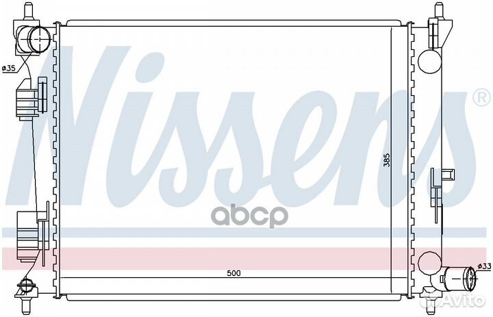 Радиатор 66756 Nissens