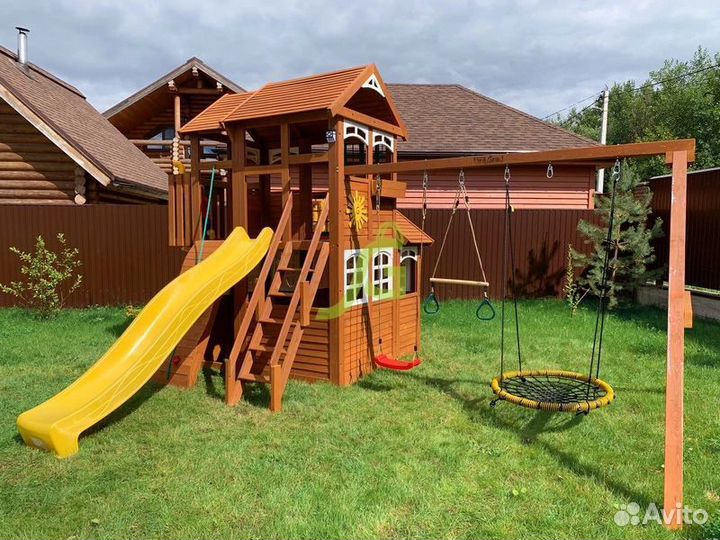 Игровые деревянные площадки