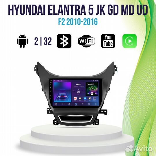 Магнитола Hyundai Elantra 5 JK GD MD UD CT232m 2/3