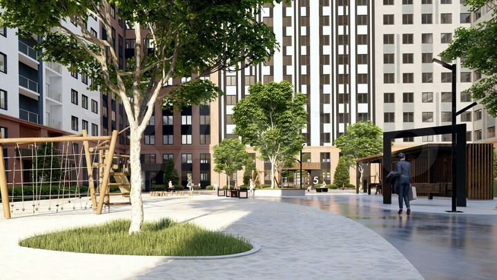 2-к. квартира, 53,5 м², 1/14 эт.