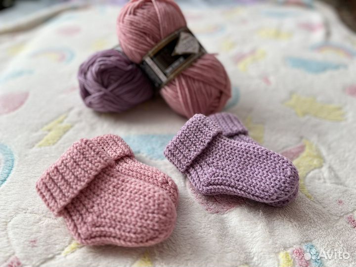 Носки вязаные ручной работы детские