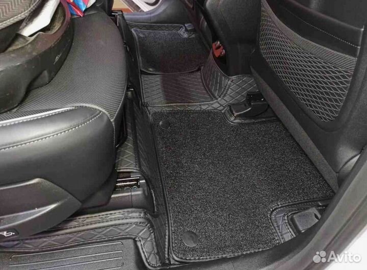 3Д коврики из экокожи KIA sorento 2021 IV