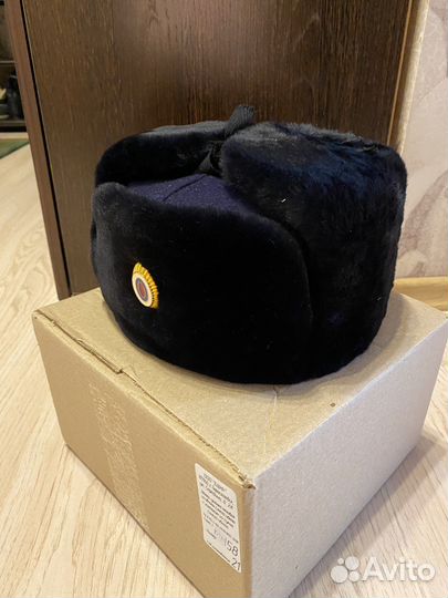 Шапка ушанка новая полиция Росгвардия