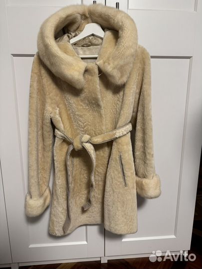 Шуба из цигейки