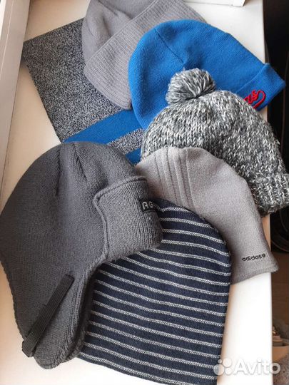 Вещи пакетом шапки шарф мужские