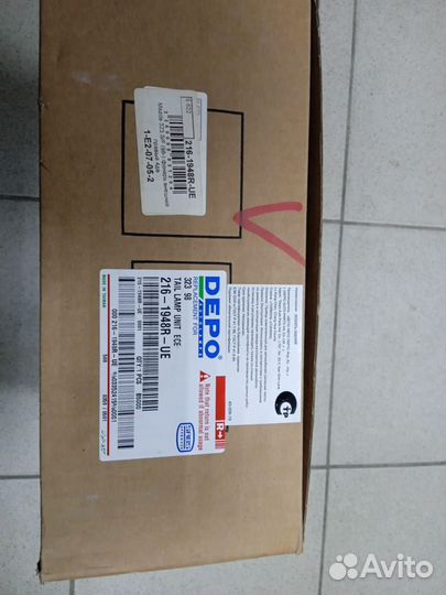 Фонарь задний правый depo 2161948RUE